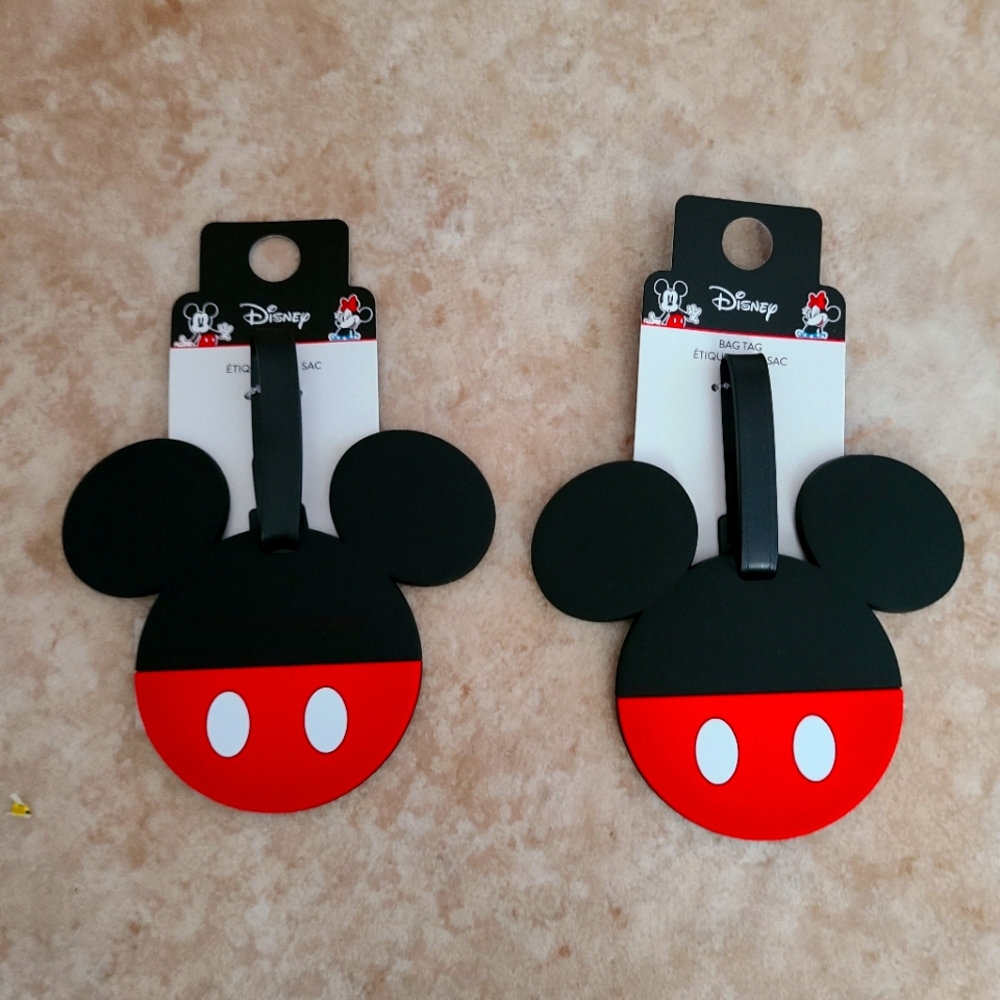 Set of Disney Mickey Mouse Ears Luggage Tags